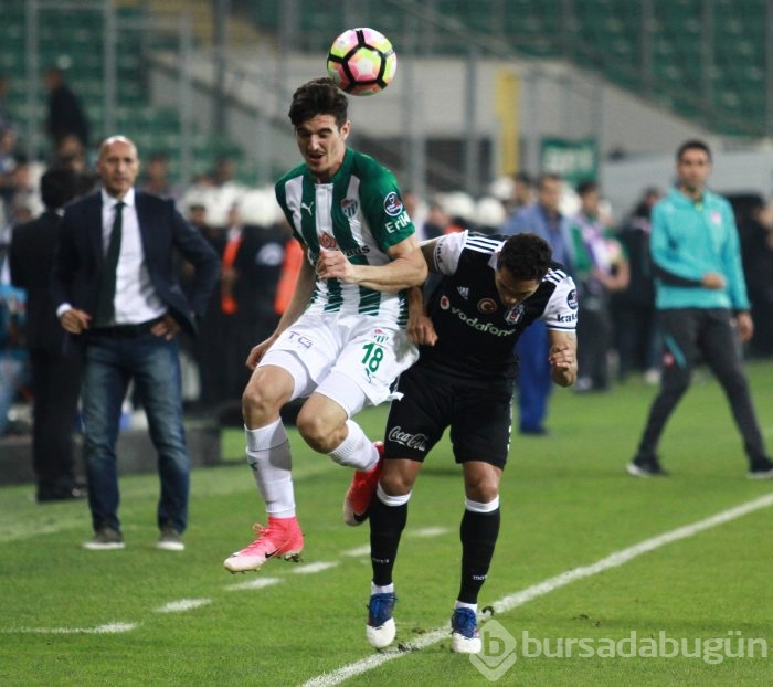 Bursaspor - Beşiktaş maçından kareler