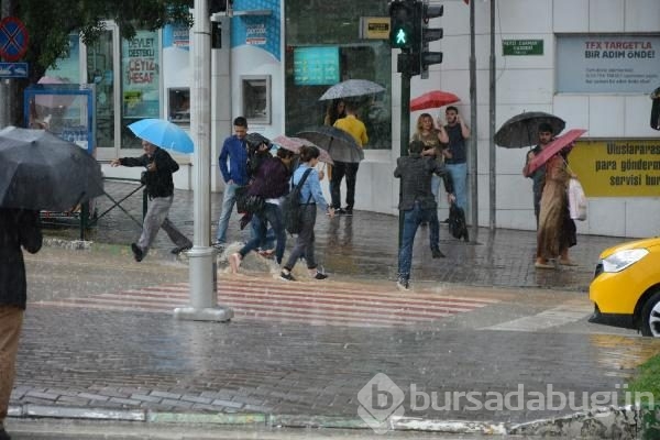 Bursa'yı sel aldı

