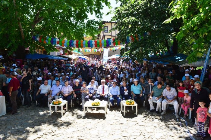 Bursa Cumalıkızık Ahududu Festivali'nde renkli görüntüler	