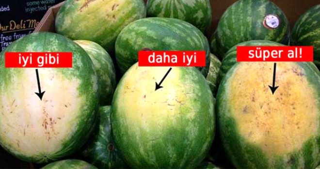 Mükemmel karpuzu seçmenin püf noktaları