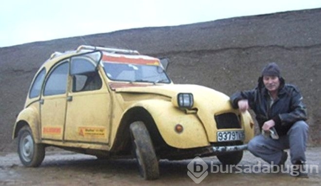 Arabasını Motora Çevirerek Hayatta Kaldı