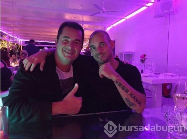 Sneijder'in misafiri Acun Ilıcalı