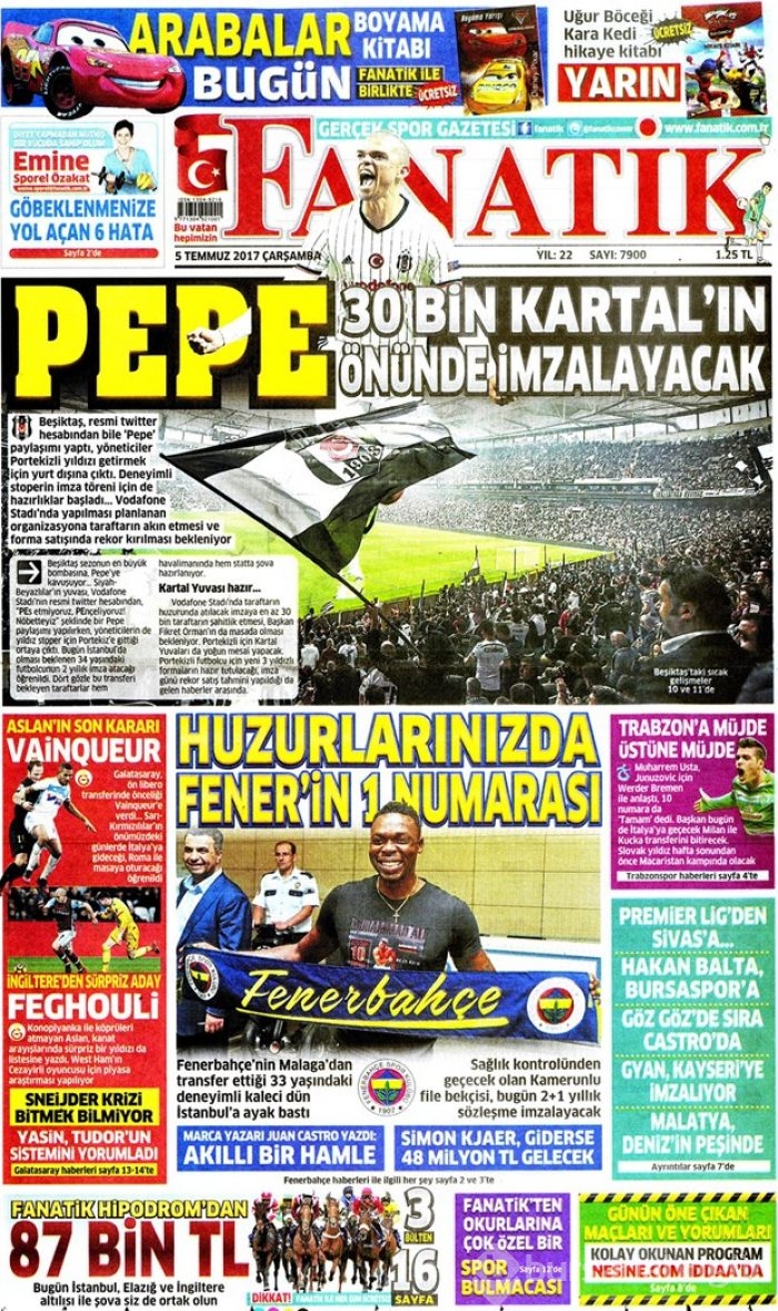 Günün gazete manşetleri 5 Temmuz 2017