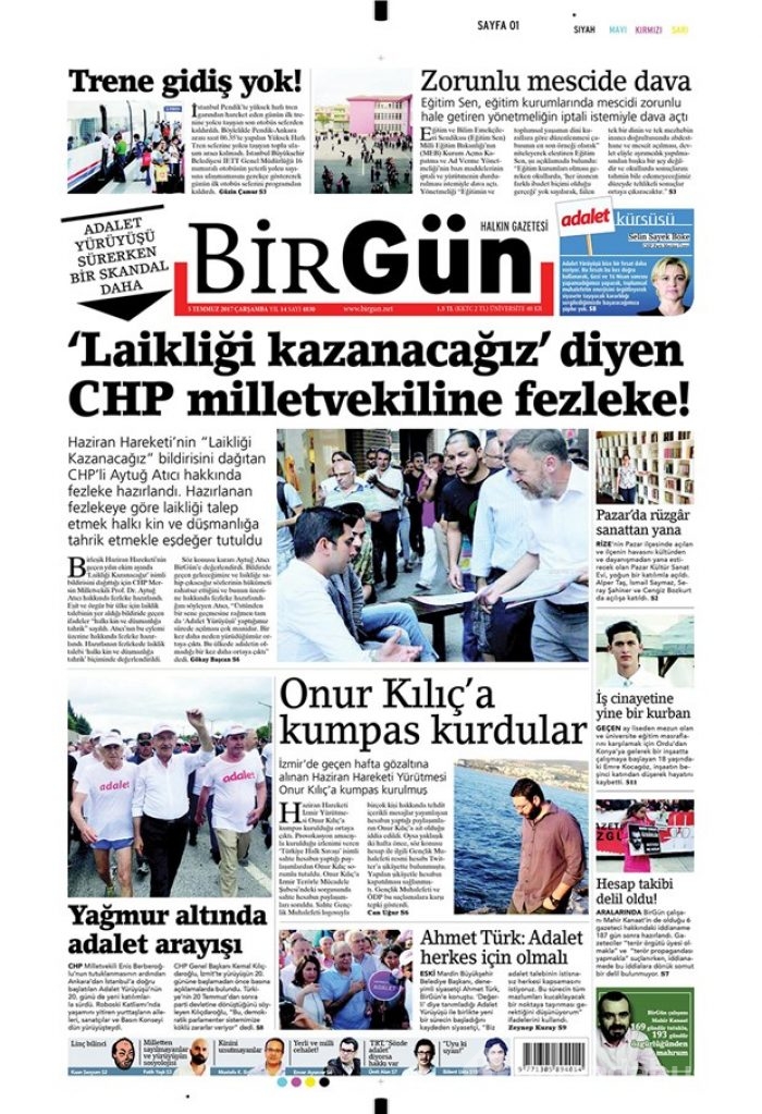 Günün gazete manşetleri 5 Temmuz 2017