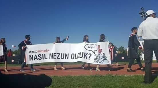 ODTÜ'de bu senenin dikkat çeken pankartları