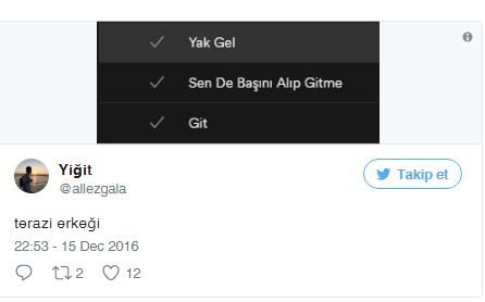 Terazi burçları hakkında mizah dolu tweetler