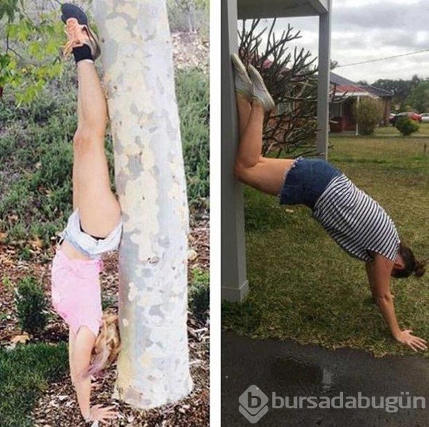 Zeynep Kankonde'den ünlülerin efsane fotoğraflarının taklitleri