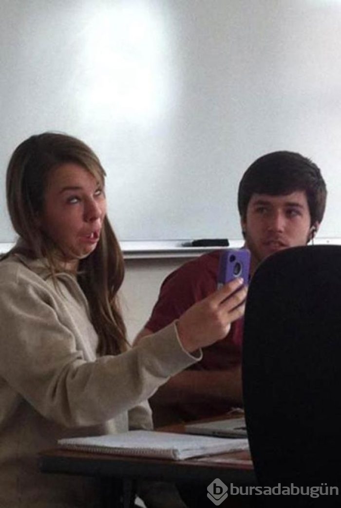 En tuhaf selfie fotoğraflar