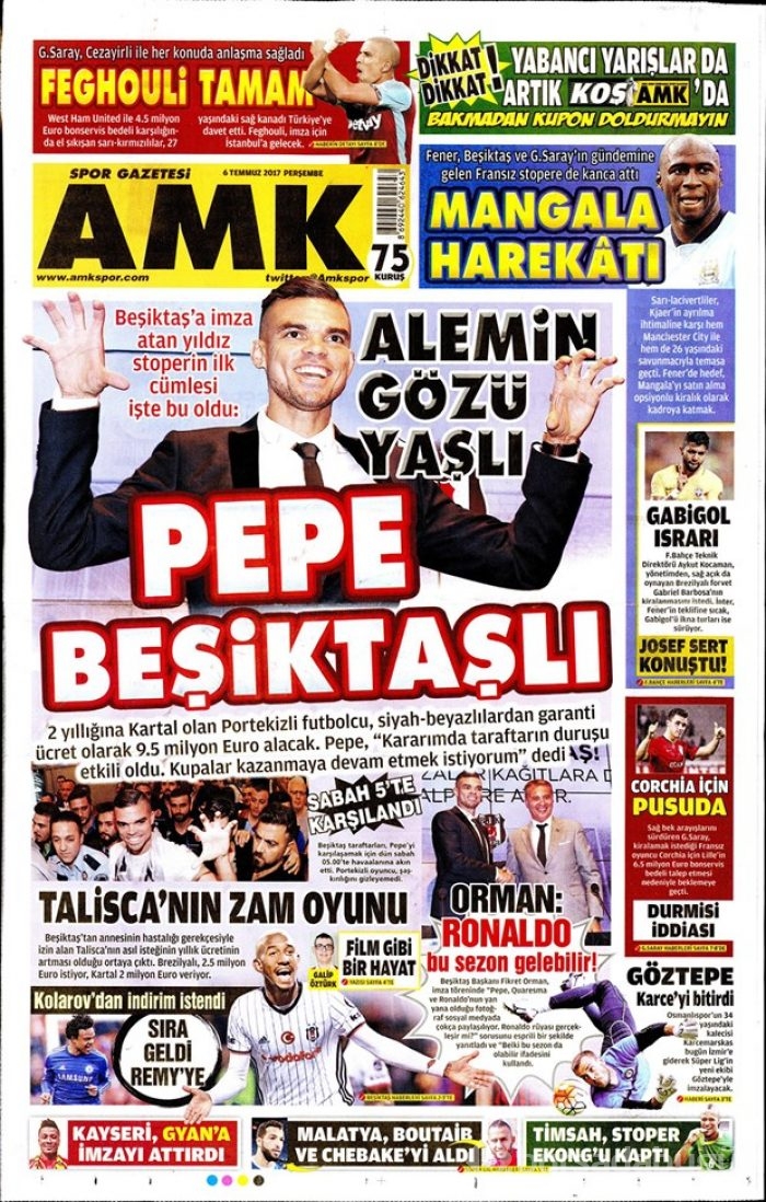 Günün gazete manşetleri - 6 Temmuz 2017