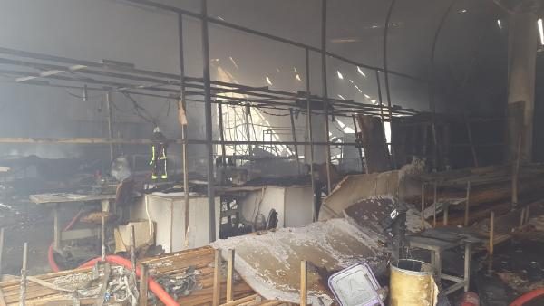 Bursa'da tekstil fabrikasında yangın