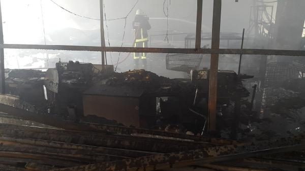 Bursa'da tekstil fabrikasında yangın