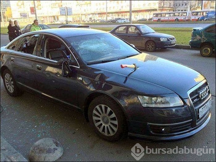 Arabalarını gördüklerinde neye uğradıklarını şaşırdılar!