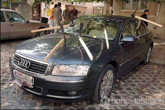 Arabalarını gördüklerinde neye uğradıklarını şaşırdılar!