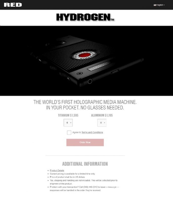 Dünyanın ilk holografik ekranlı telefonu göründü