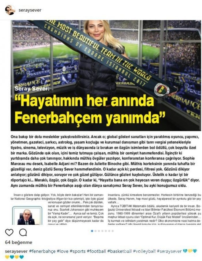 Ünlü isimlerin Instagram paylaşımları (07.07.2017)