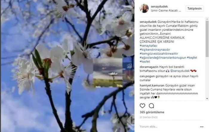 Ünlü isimlerin Instagram paylaşımları (07.07.2017)