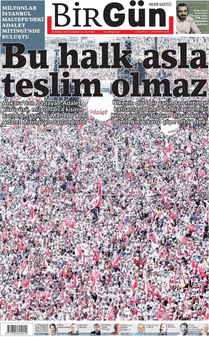 Günün gazete manşetleri (10 Temmuz 2017)