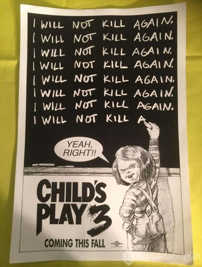 Chucky'nin kullanılmayan afişleri yayınlandı