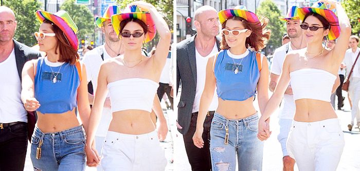 Bella Hadid ve Kendall Jenner Onur Yürüşüne katıldı