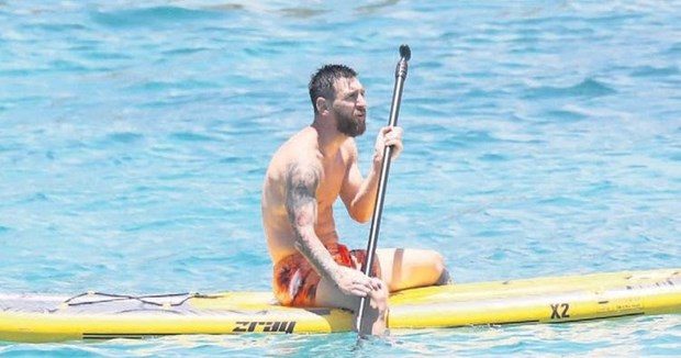 Lionel Messi ve Antonella Roccuzzo balayında