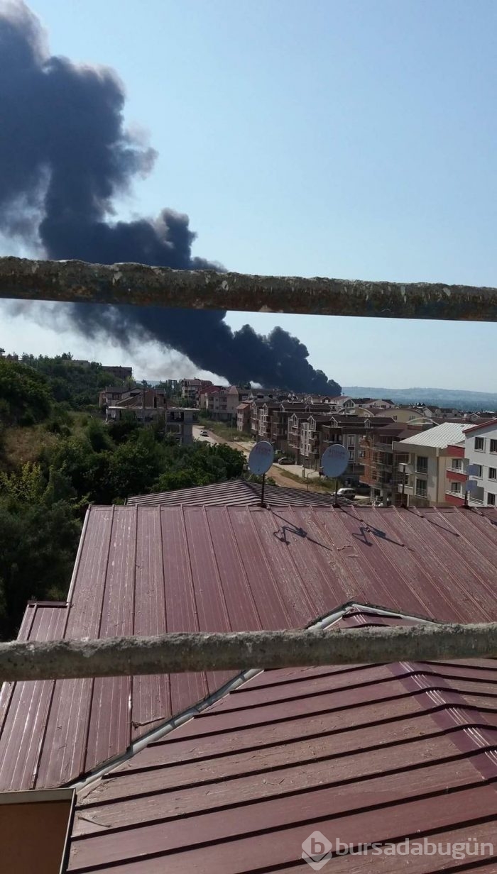 Bursa'da boya fabrikasında yangın çıktı!	