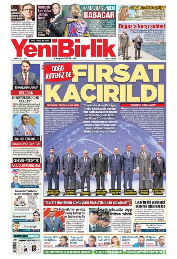 Günün gazete manşetleri 11 Temmuz 2017