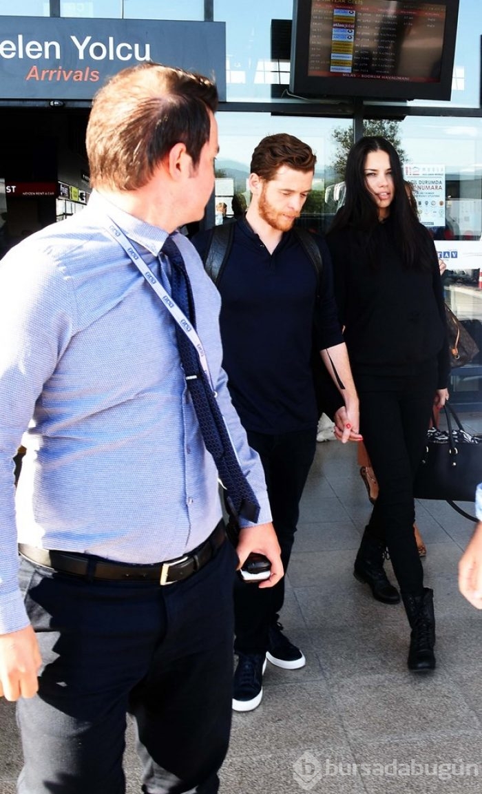 Adriana Lima ve Metin Hara Bodrum'da elele
