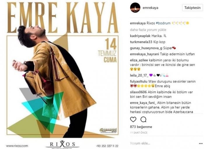 Ünlü isimlerin Instagram paylaşımları (11.07.2017)