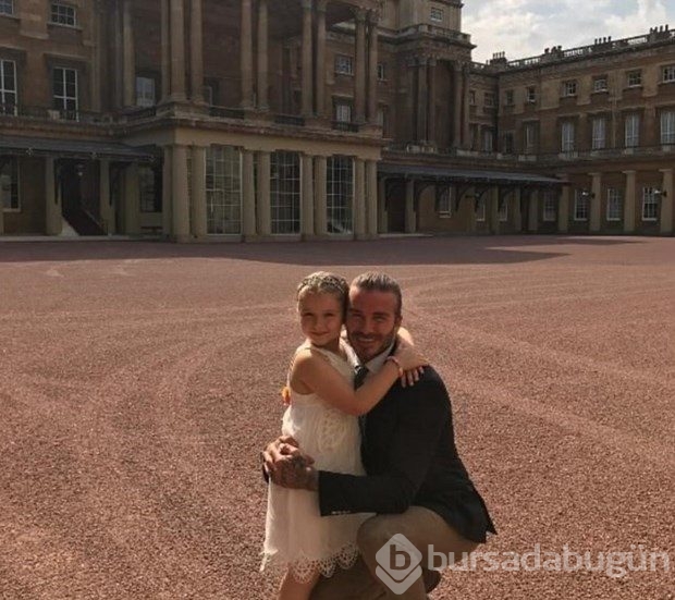 Harper Beckham'a prenses gibi kutlama
