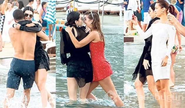 Mikonos tatilcileri Kendall Jenner ve Bella Hadid