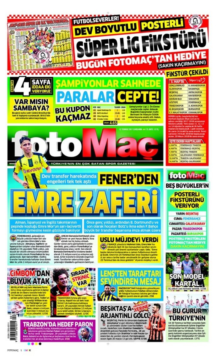 Günün gazete manşetleri 12 Temmuz 2017