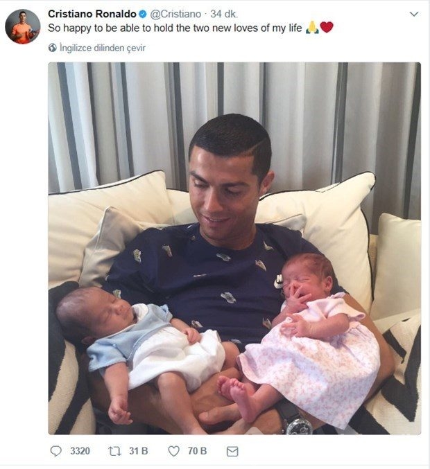 Ronaldo ailesi tatilde