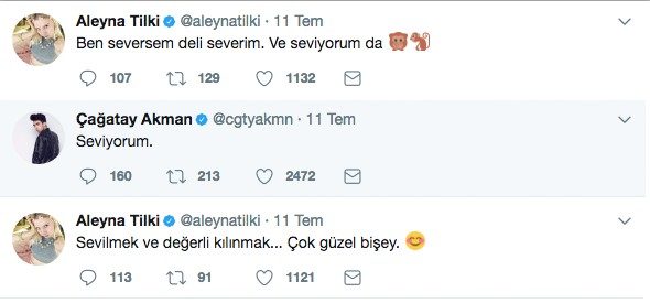 Aleyna Tilki ile Çağatay Akman aşkı!