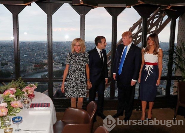 Macron, Trump için Eyfel Kulesi'ni kapattı