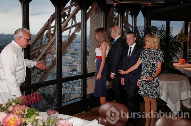 Macron, Trump için Eyfel Kulesi'ni kapattı