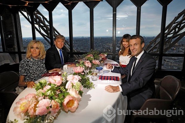 Macron, Trump için Eyfel Kulesi'ni kapattı