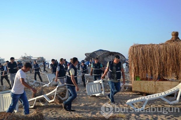 Sarımsaklı Plajı'na hava destekli operasyon