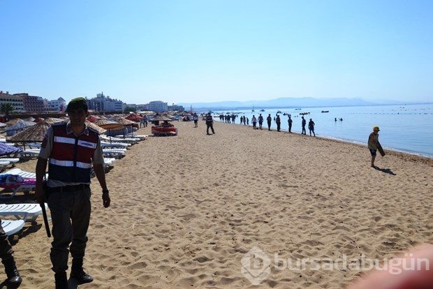 Sarımsaklı Plajı'na hava destekli operasyon