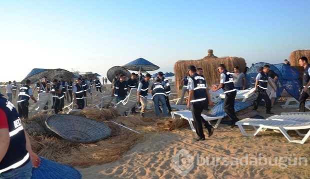 Sarımsaklı Plajı'na hava destekli operasyon