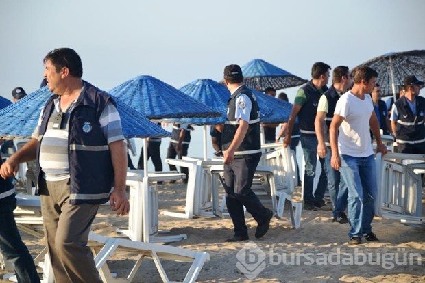 Sarımsaklı Plajı'na hava destekli operasyon