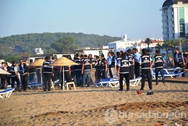 Sarımsaklı Plajı'na hava destekli operasyon