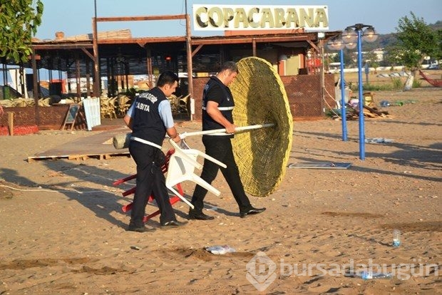 Sarımsaklı Plajı'na hava destekli operasyon