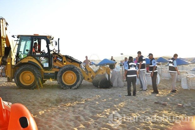 Sarımsaklı Plajı'na hava destekli operasyon