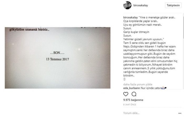 Ünlü isimlerin Instagram paylaşımları (14.07.2017)