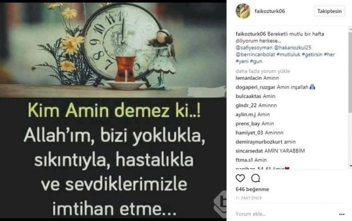 Ünlü isimlerin Instagram paylaşımları (17.07.2017)
