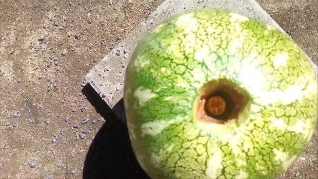 Erimiş bakırı karpuza dökünce bakın neler oldu