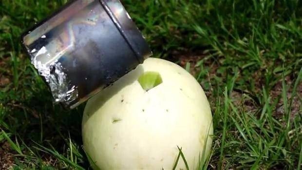 Erimiş bakırı karpuza dökünce bakın neler oldu