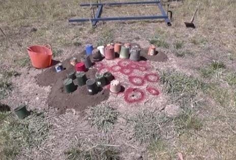 Karınca yuvasına alüminyum döktü