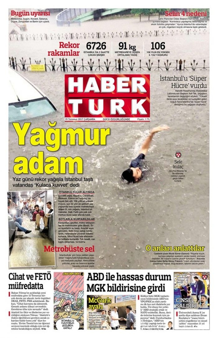 Günün gazete manşetleri - 19 Temmuz 2017