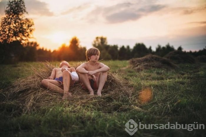 Çocuklarıyla teknolojiden uzak bir tatil geçirip fotoğrafladı